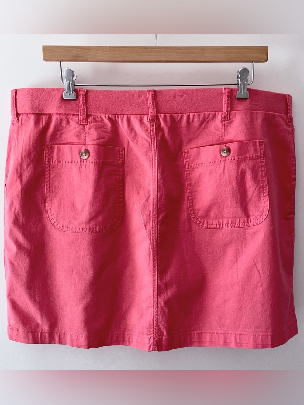 Lee Women's Pink Mid-Rise Comfort Waistband Cotton Skort w/ Pockets Size 22 - Picture 6 of 15